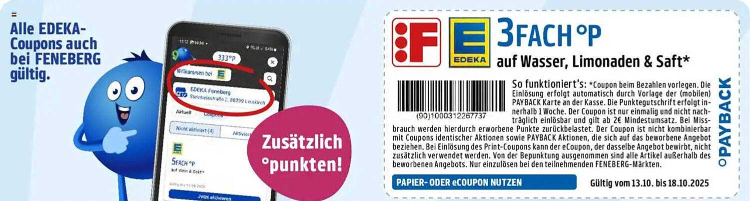 3FACH P auf Wasser, Limonaden & Saft bei Feneberg
