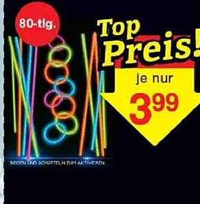 80-teilige bunte Stäbe für Spaß und Aktivität