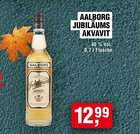 AALBORG JUBILÄUMS AKVAVIT 0,7 l Flasche - 40 % Vol.