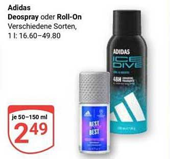 Adidas Deospray oder Roll-On – verschiedene Sorten