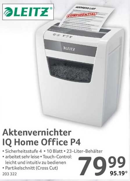 Aktenvernichter IQ Home Office P4