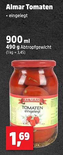 Almar Tomaten eingelegt 900 ml