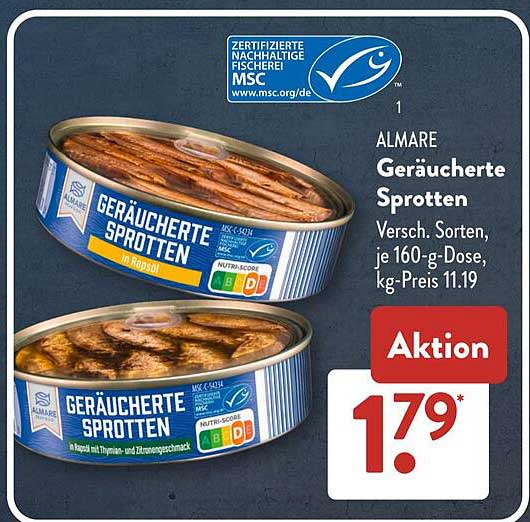 ALMARE Geräucherte Sprotten