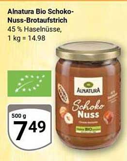 Alnatura Bio Schoko-Nuss-Brotaufstrich 500 g