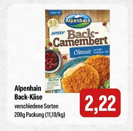 Alpenhain Back-Camembert 200g Packung
