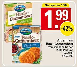 Alpenhain Back-Camembert 200g – verschiedene Sorten