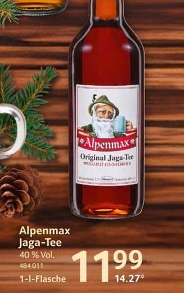 Alpenmax Jaga-Tee 1-Liter-Flasche - Original Spezialität aus Österreich