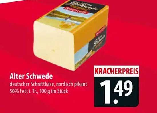 Alter Schwede - Deutscher Schnittkäse, nordisch pikant