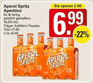 Aperol Spritz Aperitivo 3x200ml