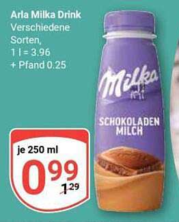 Arla Milka Drink - Verschiedene Sorten