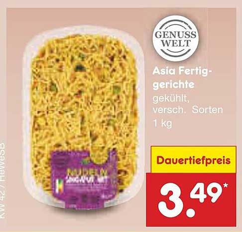 Asia Fertiggerichte gekühlt, verschieden. Sorten 1 kg