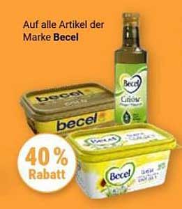 Auf alle Artikel der Marke Becel 40% Rabatt