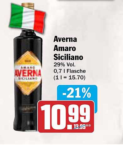 Averna Amaro Siciliano 0,7 l