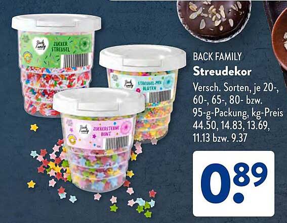 BACK FAMILY Streudekor