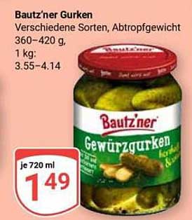 Baut'zner Gurken, verschiedene Sorten, 720 ml