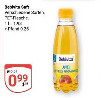Bebivita Saft - Verschiedene Sorten, PET-Flasche
