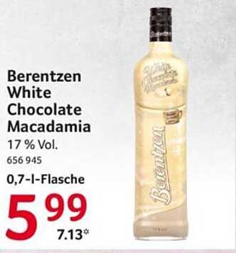 Berentzen White Chocolate Macadamia 0,7-l-Flasche