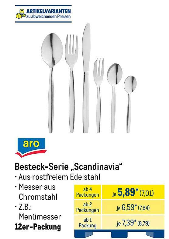 Besteck-Serie „Scandinavia“ - 12er-Packung