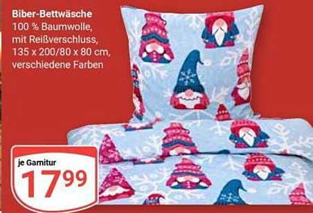 Biber-Bettwäsche 100 % Baumwolle