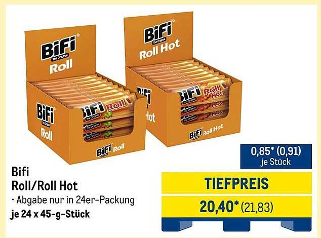 Bifi Roll/Roll Hot - 24er-Packung