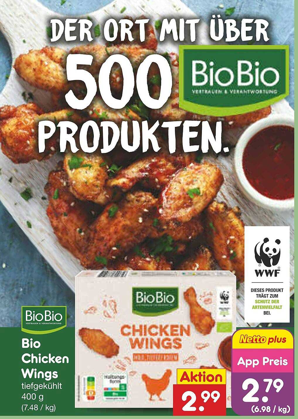 Bio Chicken Wings 400 g