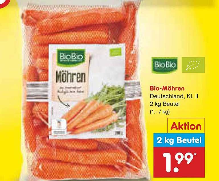 Bio-Möhren 2 kg Beutel