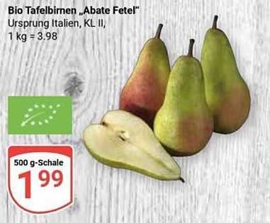 Bio Tafelbirnen „Abate Fetel“ – 500 g für nur 1,99 €