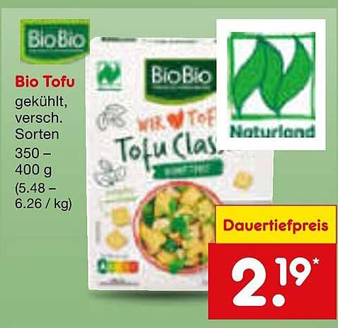 Bio Tofu – Gekühlt, verschiedene Sorten 350 – 400 g