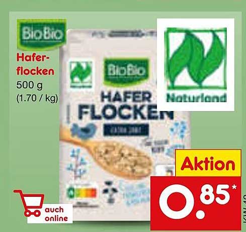 BioBio Haferflocken 500 g