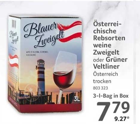 Blauer Zweigelt oder Grüner Veltliner 3l Bag in Box