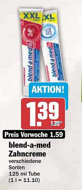 blend-a-med Zahnpasta 125 ml - Jetzt im Angebot!