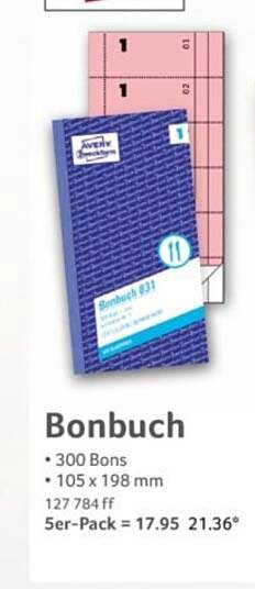 Bonbuch 831 - 300 Bons im praktischen Format