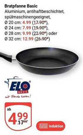 Bratpfanne Basic von ELO - Antihaftbeschichtet und Spülmaschinengeeignet