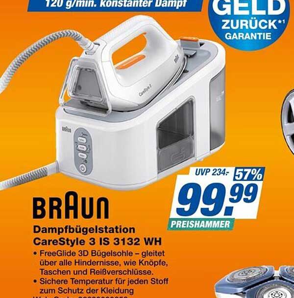 Braun Dampfstation CareStyle 3 IS 3132 WH