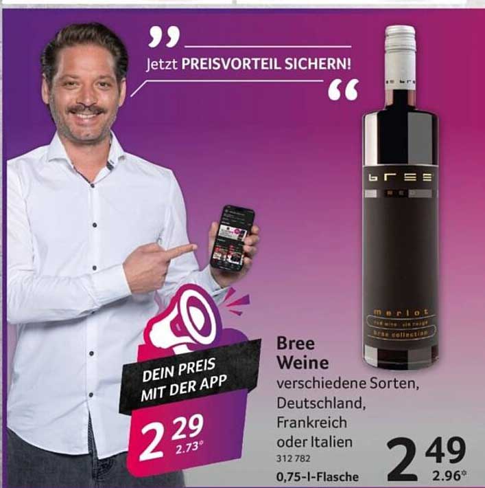 Bree Weine - Verschiedene Sorten aus Deutschland und Frankreich