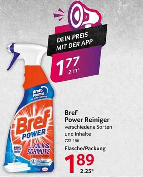 Bref Power Reiniger verschiedene Sorten und Inhalte