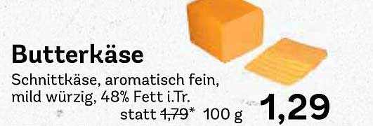 Butterkäse - Schnittkäse, aromatisch fein, mild würzig