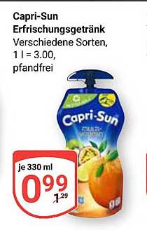 Capri-Sun Erfrischungsgetränk, verschiedene Sorten, 330 ml
