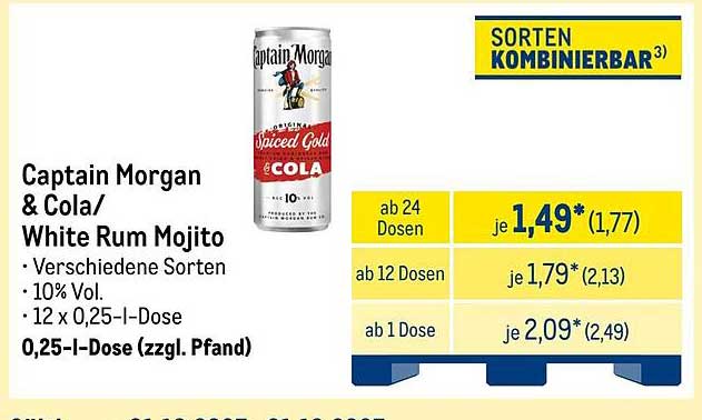Captain Morgan & Cola / White Rum Mojito