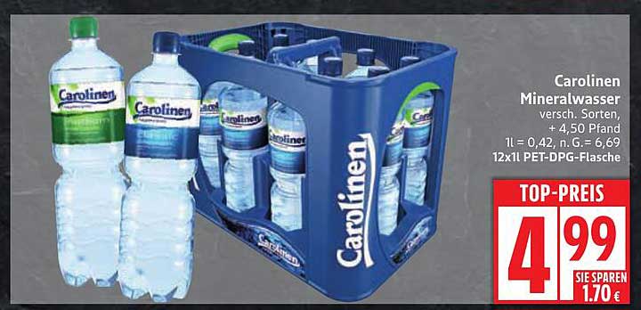 Carolinien Mineralwasser 12x1,5 Liter