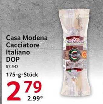 Casa Modena Cacciatore Italiano DOP