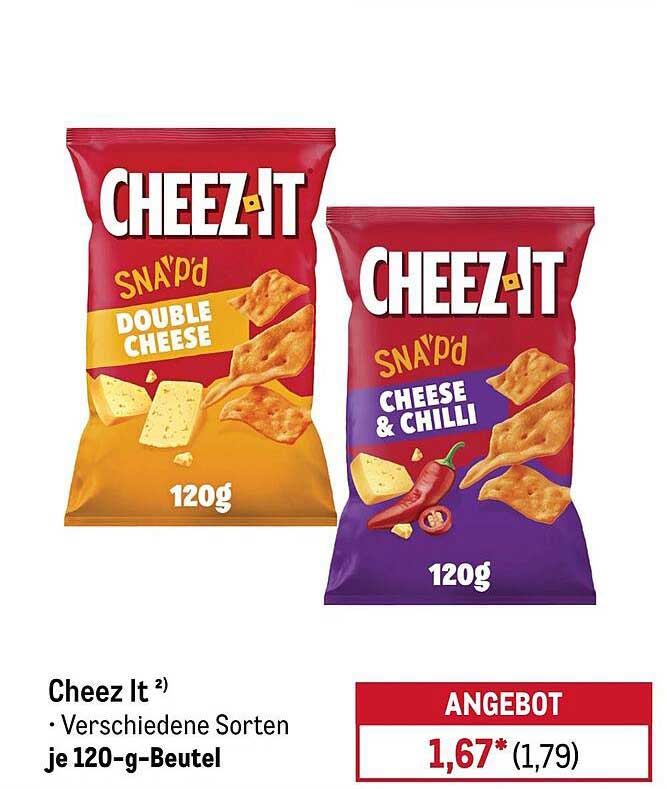 Cheez It – Verschiedene Sorten je 120-g-Beutel