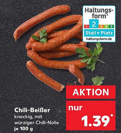 Chili-Beißer knackig, mit würziger Chili-Note je 100 g