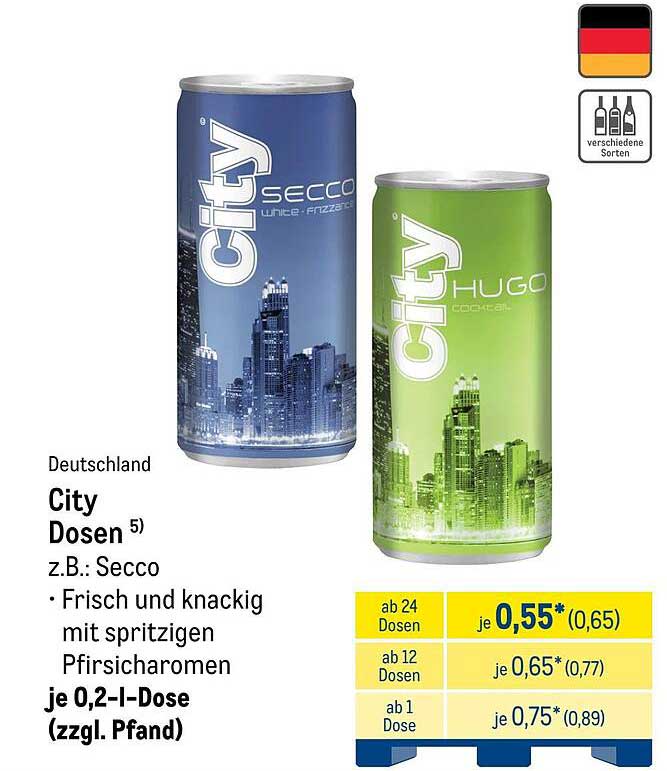City Dosen (Secco und Hugo)