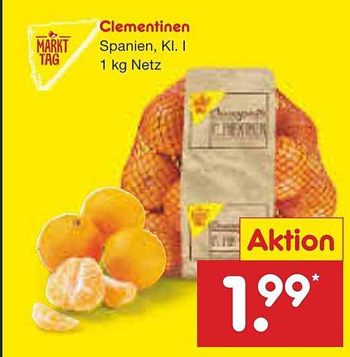 Clementinen Spanien, Kl. I - 1 kg Netz
