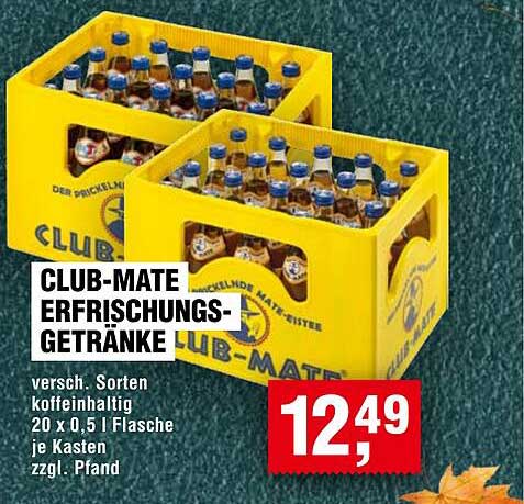 CLUB-MATE Erfrischungsgetränke - verschieden Sorten