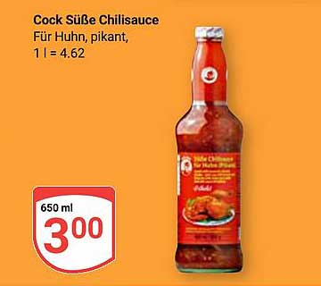 Cock Süße Chilisauce 650 ml
