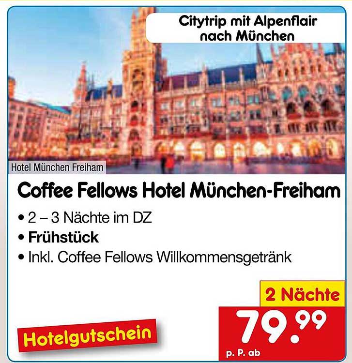 Coffee Fellows Hotel München-Freiham - 2-3 Nächte im Doppelzimmer mit Frühstück und Willkommensgetränk