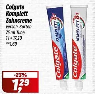 Colgate Komplett Zahnpflege 75 ml Tube