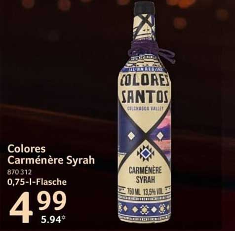Colores Carménère Syrah 0,75-l-Flasche